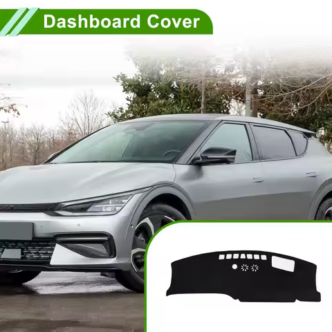 UXCELL Dashboard Cover for Kia EV3 GT Line 2024-2025 with Hud Flannel Black 1 Pc