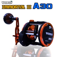 อุปกรณ์ตกปลา WEEBASS รอก - รุ่น IMMORTAL II A30 (หมุนขวา) รอกตกปลา รอกเบททรงกลม