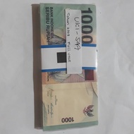 UKI-547 Uang 1000  Pattimura Patimura Tahun 2009 Tanda Tangan Boediono UNC