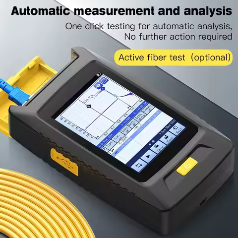 KP100 Mini OTDR 80KM HD Touch Screen Optical Time Domain Reflectometer Fiber Optic Tester Built-in O
