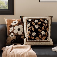 Vintage Embroidered Floral Cushion Pillow With Insert Removable Cover Sofa Bed Decorative 45x45