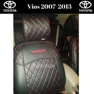 ชุดหุ้มเบาะ Toyota Vios 2007-2013 หุ้มเบาะvios ทั้งคัน (เบาะหน้า+หลัง) ตัดตรงรุ่น แบบสวมทับ ชุดคลุมเบาะvios หุ้มเบาะรถยนต์ เบาะหนัง vios เบาะวีออส