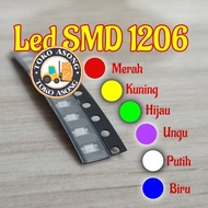 HIJAU UNGU MERAH SMD 1206 purple red yellow LED White green SMD 1206 LED