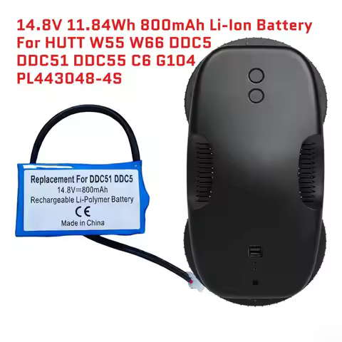 14.8V 11.84Wh 800mAh Li-Ion Battery For HUTT W55 W66 DDC5 DDC51 DDC55 C6 G104 PL443048-4S