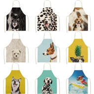 Cute dog pattern Apron kitchen apron women master apron apron for kitchen Women kitchen apron Apron 