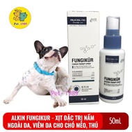 ALKIN FUNGIKUR 50ML XỊT NẤM VIÊM DA CHÓ MÈO. Pet-1989