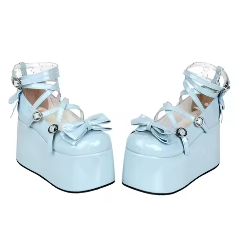 Angelic imprint handmade women lolita cosplay shoes lady high heels pumps women princess dress party