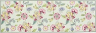 Kawashima Textiles FT1234 Selcom MINTON Kitchen Mat, Synchronized Haddon Flower, Green, 19.7 x 59.1 