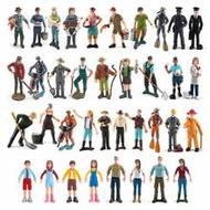 1pc Realistic Farm & Ranch Scene Figurines, Farm Animal Toys, Sheep And Shepherd, Horse With Wheels,