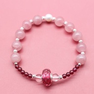 Pandora潘多拉 x 粉晶珍珠紅石榴石 925純銀手鍊 | 女友禮物