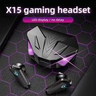 X15 TWS Wireless Bluetooth Earphone LED Display Gaming Earbuds for iPhone Samsung Redmi Noice Reduction Wireless
