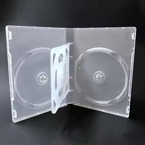 High Quality Empty CD Case PP Plastic Milky Transparent CD Case CD Case Capacity 4-8 Discs