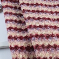 Warm Woolen Striped Fabric - Ideal for Crafting & Home Decor