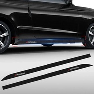2pcs car door side skirt decal carbon fiber art car sticker sticker for Mitsubishi ASX ASX lancer pa