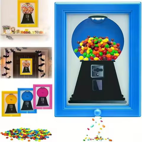 Candy Dispenser Picture Frame Wall Candy Frame Wall Candy Dispenser Holiday Gift for Candy Nuts Cat 