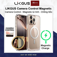 Ốp Trong Suốt MagSafe Iphone  LIKGUS CRYSTAL Chống Ố chống Sốc Sạc không dây từ tính hít lưng IP 12 