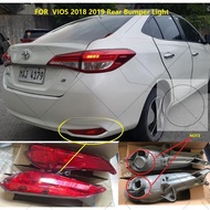 Rear Bumper Light  REFLECTOR For TOYOTA VIOS  2018 2019  2020 2021 2022 2023 Rear Brake Stop Lamp