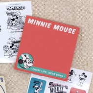 Disney Minnie Mouse Memo pad 1 pcs 100 sheets / School Office Stationery Notepad (9x9cm) / Non-Stick