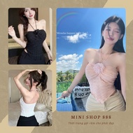 Mini shop 888 Mini shop 888 Women's Bra with Embossed Camellia Brassiere Elastic Waist, Padded Chest