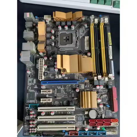 used for ASUS P5Q Motherboard LGA775 Intel P45 DDR2 ATX With I/O Shield