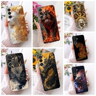 Cool Casing For Samsung Galaxy M56 M36 5G Case SM-M566B SM-M366B Cool Dragon Lion Cartoon Back Cover