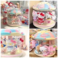 Cotton Doll Carousel (Rotating Dollhouse) | Pendant Storage + Display Shelf (No Dolls)