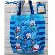 Limited Sanrio Ahiru No Pekkle Foldable Shopping Bag Wth Plush Head Cover 597729