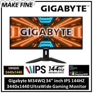 Gigabyte M34WQ Ultrawide | 21:9 144hz 3440 x 1440 Gaming Monitor with USB-C Ultrawide