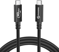 USB 4.0 Cable for Thunderbolt 4 Cable 1.6ft, PHIXERO USB C Cable 40 Gbps, with 100W Charging, Single 8K@60HZ or Dual 4k@HZ Video, Compatible with Thunderbolt 3/4 MacBook、iPad Pro、SSD、Hub、eGPU