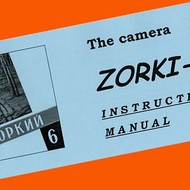 ENGLISH MANUAL for ZORKI-6 35mm RF camera USSR Leica copy INSTRUCTION BOOKLET