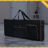 [FenteerMY] 61 Key Keyboard Bag Waterproof 61 Key Keyboard Gig Bag 420D Black Blue-edge