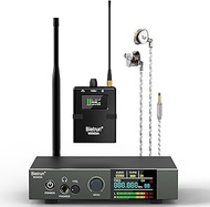 Bietrun Wireless in-Ear Monitor System, Metal UHF Professional Recording In-Ear Audio Monitors, 165f
