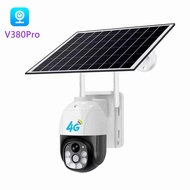 4G Solar Energy PIR Camera Outdoor Waterproof Monitor Solar Powered Low Power Consumption V380pro Ca