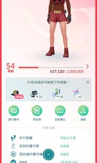 Pokémon GO 帳號 54級