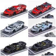 MJ 1: 64 Ferrari F9XX Convertible Edition MANSORY MANSORY Modified Version Simulation Alloy Car Mode