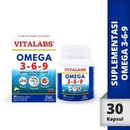 Vitalabs Omega 3 6 9 / Vitamin Omega 369 / Omega 3,6,9 / 30 Kapsul /