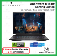 ALIENWARE - m18 R2 遊戲專用筆記型電腦 14th Gen i9 CPU 32GB Ram 1TB SSD RTX 4070