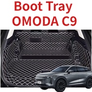 Jaecoo Omoda C9 Petrol Cargo Boot Tray Trunk Mat Leather Protection Pad Leather Trunk Carpet Boot Ma