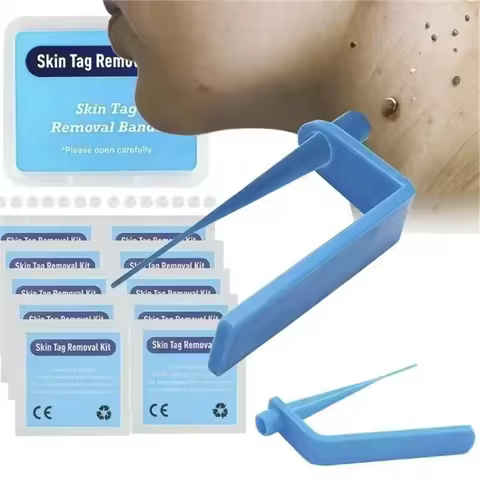 Skin Care Rubber Bands Skin Tag Remover Skin Tag Removal Kit Face Care Mole Wart Tool Skincare Green