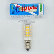 หลอดไฟ LED หลอดตู้เย็น หลอดศาลเจ้า E12/E14/E17 สีขาว และสีวอร์ม