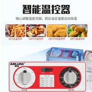 Deep Frying Pan Commercial Electric Fryer Thickened Single Cylinder Gas Fried Chicken Cutlet French Fries Fryer Equipment Frying Machine Deep Frying Pan