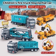 Mainan Budak Lelaki Gifts Toys Kids Excavator Mixer Truck Inertia Container Truck Toys Truck
