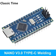 Atmega328 CH340 MINI Type-C นาโน3.0 USB-C บอร์ดพัฒนาโมดูล ATmega328P CH340G 5V 16เมตรไมโครคอนโทรลเลอ