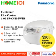 Panasonic Rice Cooker 1.0Litres SR-CN108WSH