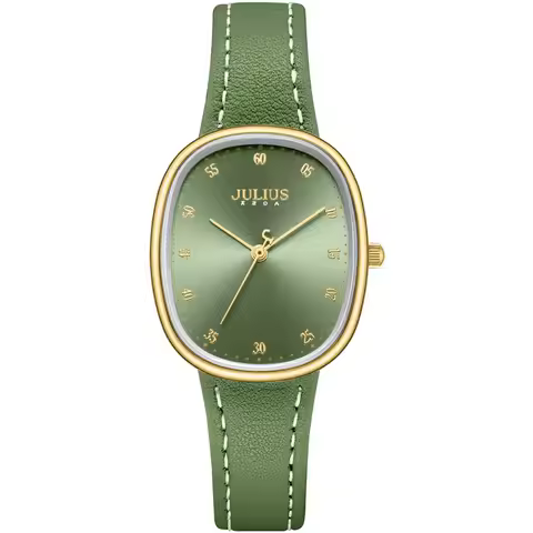 Julius Women's Watch Light Luxury Minimalist Oval Pebble Wristwatch 2026 New Gifts For Women 1559
