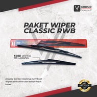 PAKET PROMO WIPER CALYA SIGRA BESI MODEL ORIGINAL DEPAN BELAKANG 3 PCS