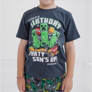 Minecraft T-shirt Minecraft Printed T-shirt Minecraft Short Sleeve Printed Children's Short Sleeve T