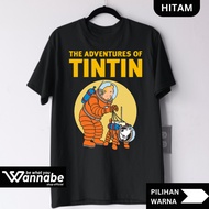 KAOS KOMIK T1NT1N 32 SIZE S - 7XL ADULT BIGSIZE JUMBO PREMIUM AND CHILDREN'S T-SHIRTS 2 - 13 YEARS