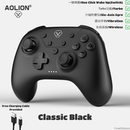 AOLION Pro คอนโทรลเลอร์สี Rococo สำหรับ Nintendo Switch พีซีไอโอเอสแอนดรอยด์จอยเกมส์บลูทูธ