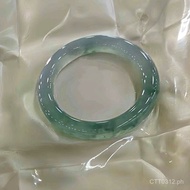Jade Bracelet Jade Bangle Round Direct Sale for Women Flower Pattern Glass Type Burmese Jade Ice Typ
